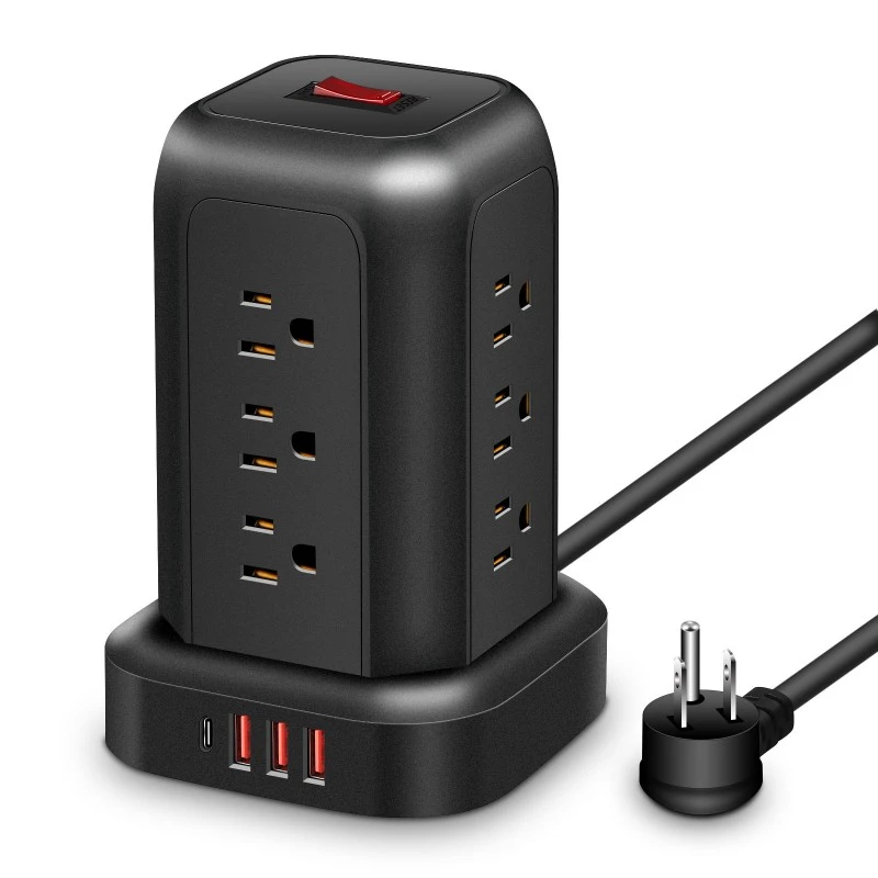 12 Outlet Kabel Ekstensi US Power Strip