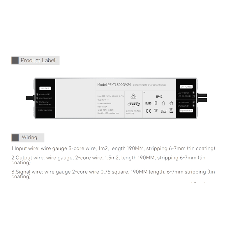 250W Constnat Saiki DALI Dimmable LED Driver