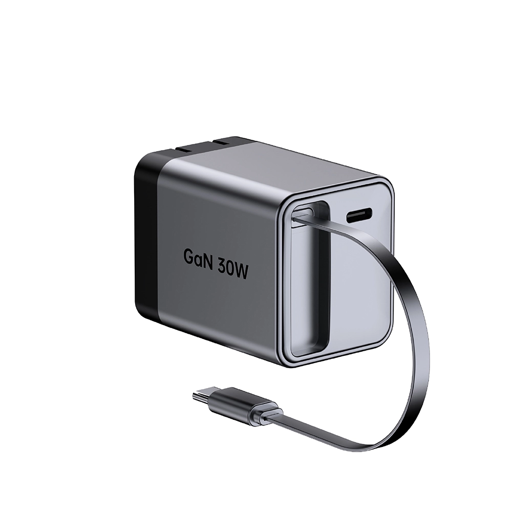 30w kita plug Fitur cepet FLASLZE kanthi USB C Cable Cable