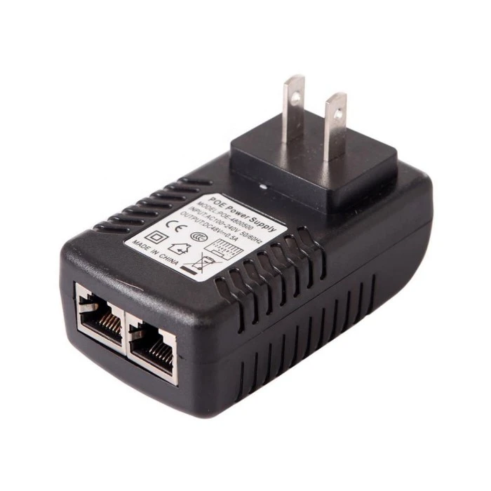 48V 0.5A Wall Plug POE Injector Ethernet Adaptor