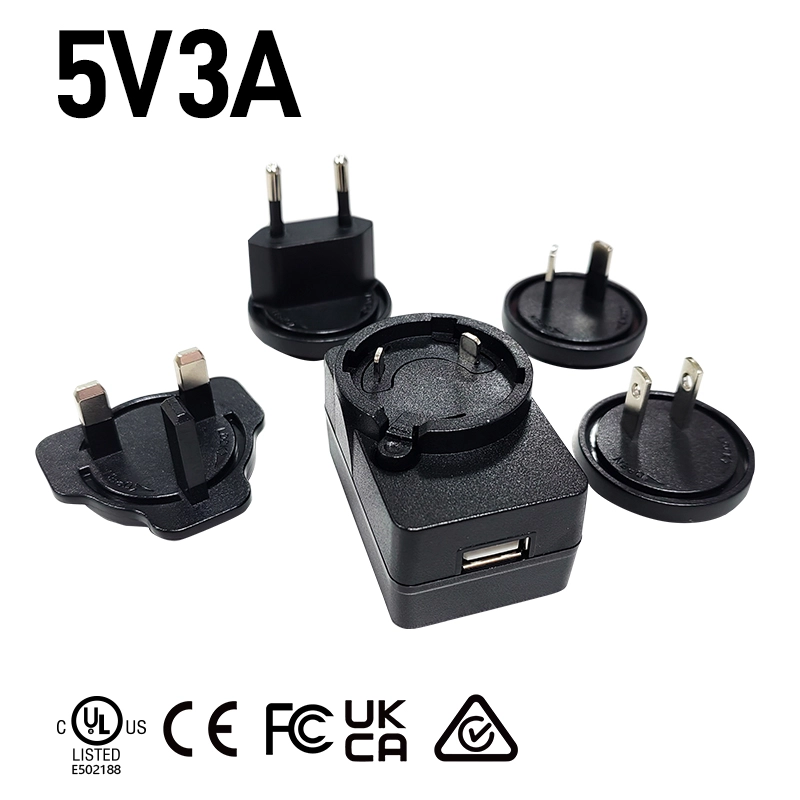 5v 3a pangisi daya USB plug