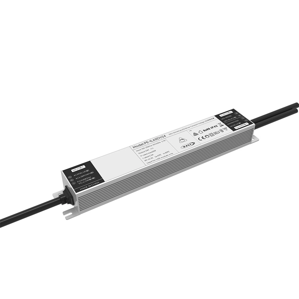 60W Tegangan Konstan 0 / 1-10V Dimmable LED Driver