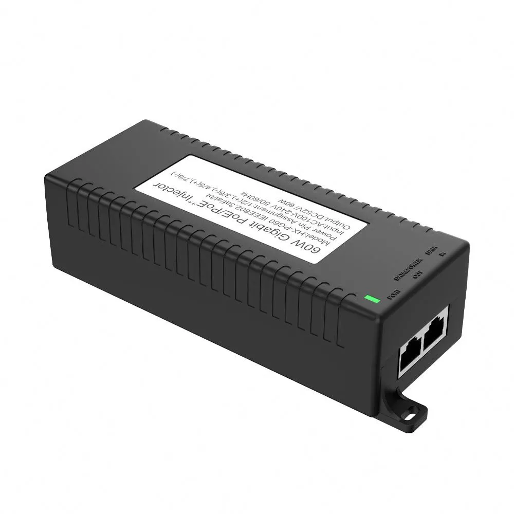 60W desktop POE injector karo IEEE802.3AF/AT/BT