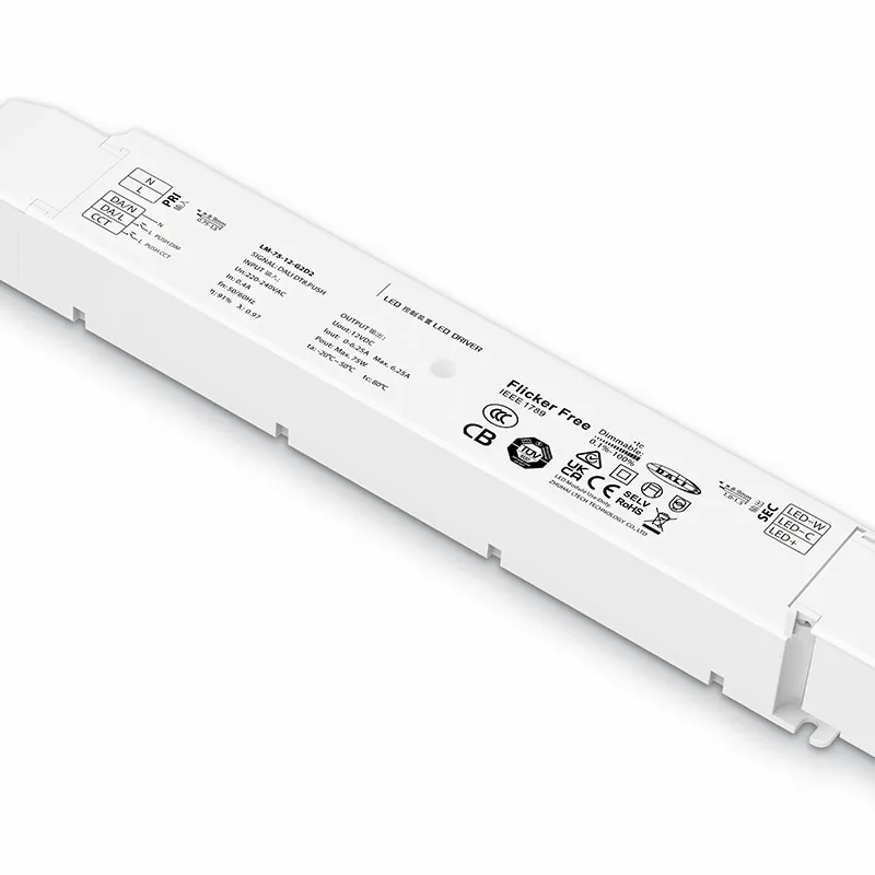 75W 12V Volatge Konstan DALI Dimmable LED Driver