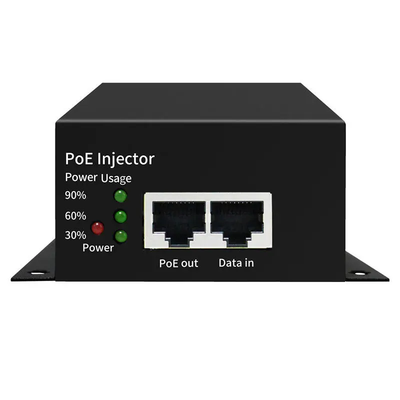 90W Metal Case IEEE802.3bt Gigabit PoE Injector