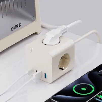 Strip Daya EU karo 25W PD USB 3 Outlet AC