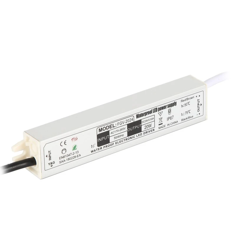 IP67 Waterproof LED Driver Aluminium Ngalih Power Supply