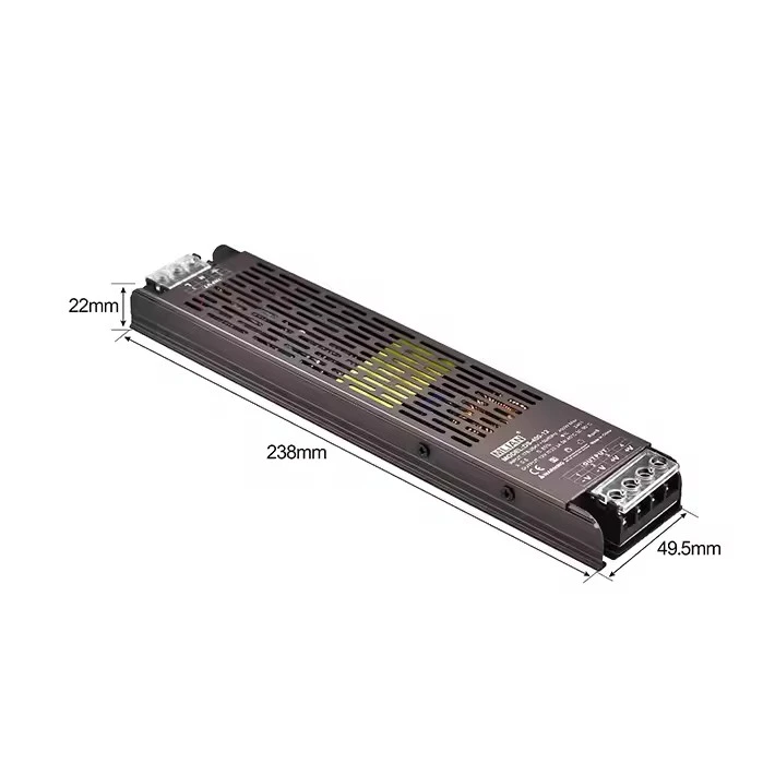 Ultra Tipis utawa Slim 100W 12V / 24V Single Output Ngalih Power Supply